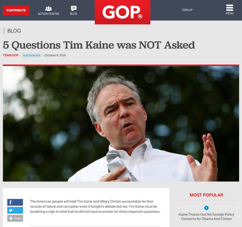 Illustration for article titled Apparently Psychic GOP Leaks Recap Of VP Debate Hours Before It Starts